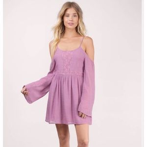 Tobi Cold Shoulder Skater Dress